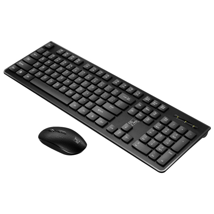 ZGB 8810 Mute Wireless Keyboard + Mouse Set (Black) - Wireless Keyboard by Chasing Leopard | Online Shopping UK | buy2fix