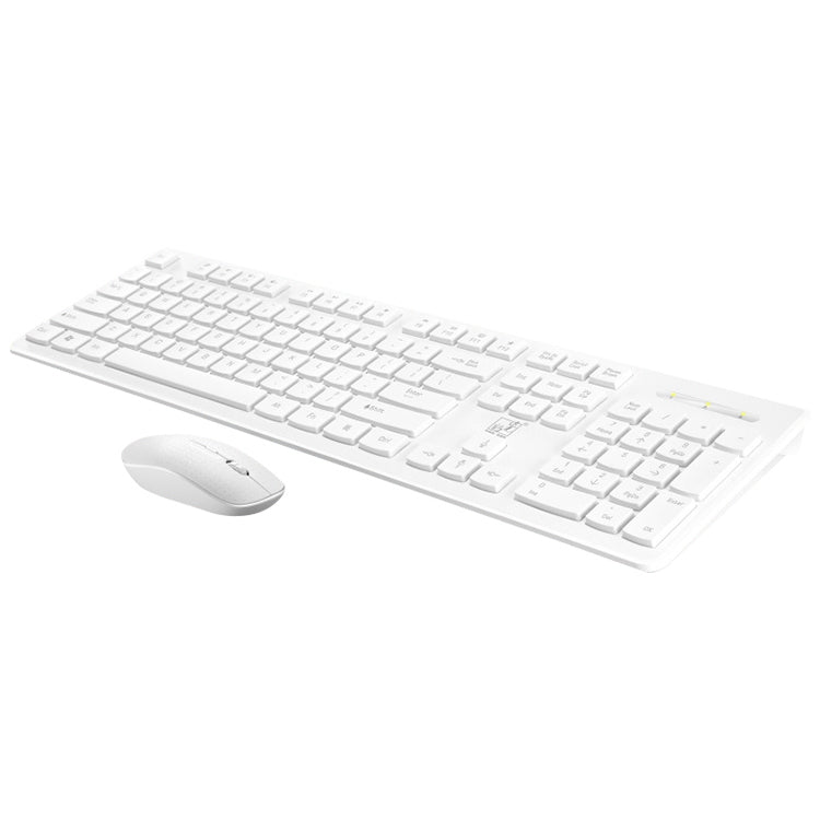 ZGB 8810 Mute Wireless Keyboard + Mouse Set (White) - Wireless Keyboard by Chasing Leopard | Online Shopping UK | buy2fix