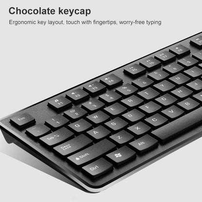 ZGB 8810 Mute Wireless Keyboard + Mouse Set (White) - Wireless Keyboard by Chasing Leopard | Online Shopping UK | buy2fix