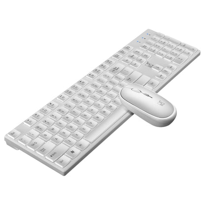 ZGB 8820 Candy Color Wireless Keyboard + Mouse Set (White) - Wireless Keyboard by Chasing Leopard | Online Shopping UK | buy2fix