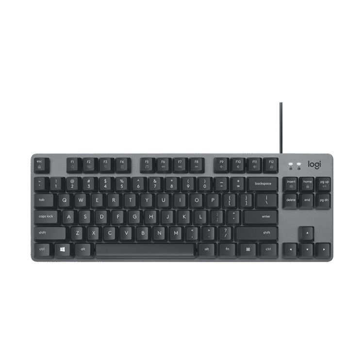 Logitech K835 Mini Mechanical Wired Keyboard, Green Shaft (Black) - Wired Keyboard by Logitech | Online Shopping UK | buy2fix