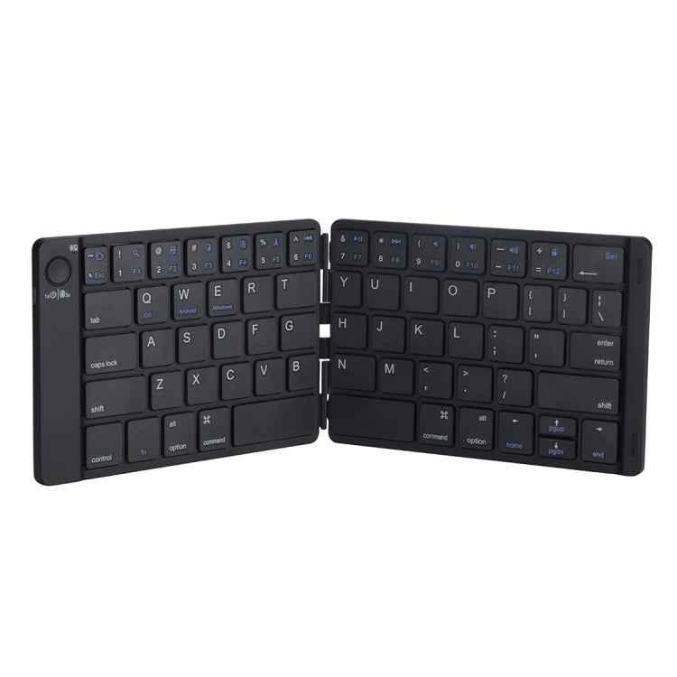 MC Saite MC-B047 64 Keys Foldable Ultra-thin Leather Shell Bluetooth 3.0 Keyboard for Mobile Phone, Tablet PC, Laptop(Black) - Wireless Keyboard by MC Saite | Online Shopping UK | buy2fix