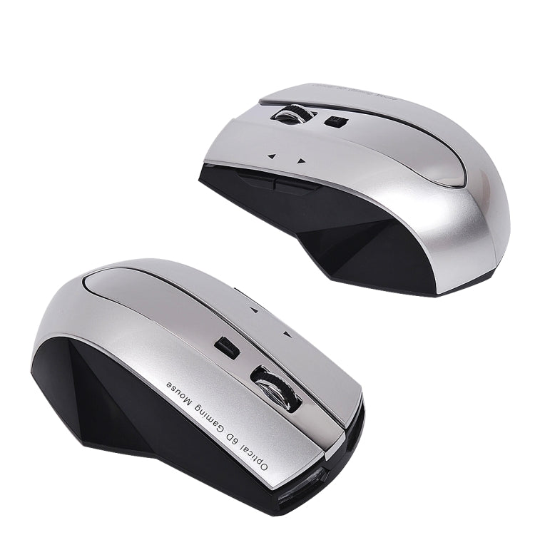 MZ-011 2.4GHz 1600DPI Wireless Rechargeable Optical Mouse with HUB Function(Black Silver) - Wireless Mice by buy2fix | Online Shopping UK | buy2fix