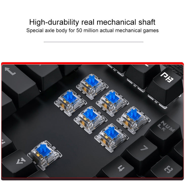 YINDIAO ZK-3 USB Mechanical Gaming Wired Keyboard, Blue Shaft (Black) - Wired Keyboard by YINDIAO | Online Shopping UK | buy2fix