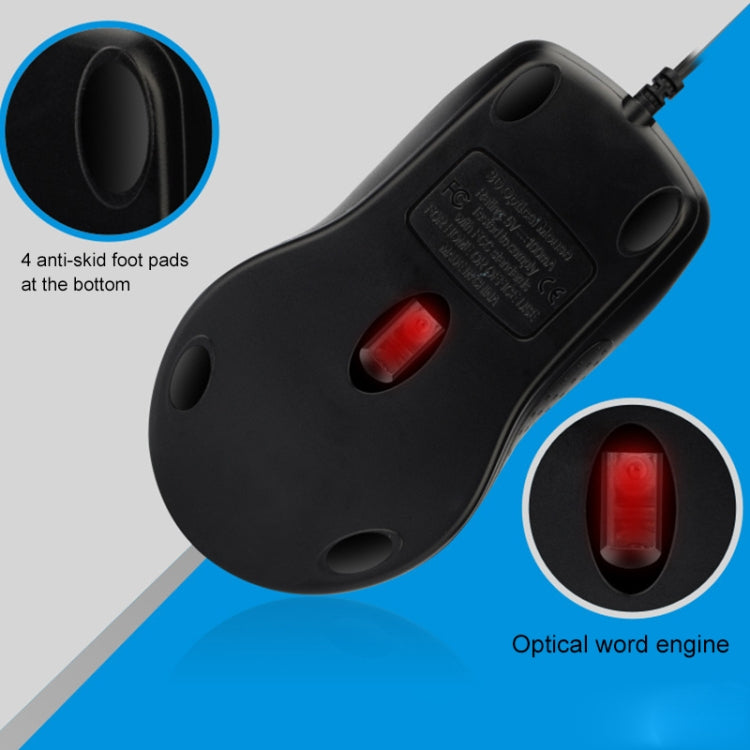 ZGB 512C USB Wired Computer Mouse(Black) - Wired Mice by Chasing Leopard | Online Shopping UK | buy2fix