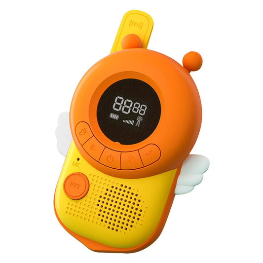 adj-847 Cartoon Bee-shaped Children Walkie-talkie Wireless 3km Call Outdoor Parent-child Interactive Toy with Flashlight & Anti-lost Lanyard (Yellow) - Consumer Electronics by buy2fix | Online Shopping UK | buy2fix