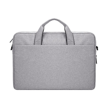 DJ06 Oxford Cloth Waterproof Wear-resistant Portable Expandable Laptop Bag for 15.6 inch Laptops, with Detachable Shoulder Strap(Grey) - Other by buy2fix | Online Shopping UK | buy2fix