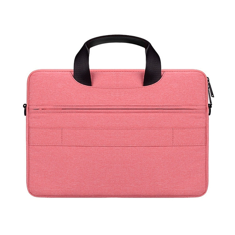 DJ08 Oxford Cloth Waterproof Wear-resistant Laptop Bag for 13.3 inch Laptops, with Concealed Handle & Luggage Tie Rod & Adjustable Shoulder Strap (Pink) - 13.3 inch by buy2fix | Online Shopping UK | buy2fix