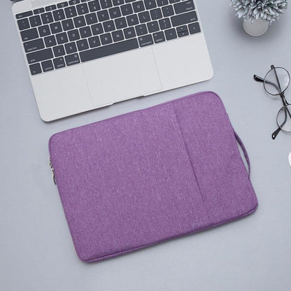 13.3 inch Universal Fashion Soft Laptop Denim Bags Portable Zipper Notebook Laptop Case Pouch for MacBook Air / Pro, Lenovo and other Laptops, Size: 35.5x26.5x2cm (Purple) - 13.3 inch by buy2fix | Online Shopping UK | buy2fix