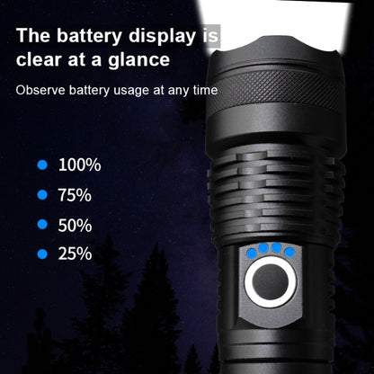 X81-P50 Luminous Flux: 3500lm LED Flashlight, Retractable Focus Function (Black) - LED Light by buy2fix | Online Shopping UK | buy2fix