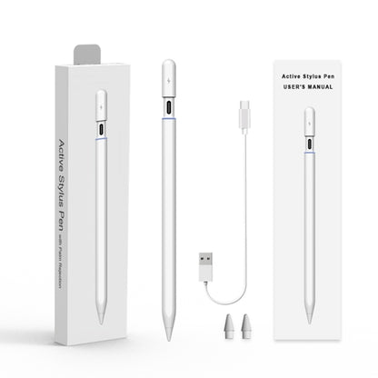 P8 Active Capacitive Stylus Pen with Palm Rejection for iPad After 2018 Version (White) - Stylus Pen by buy2fix | Online Shopping UK | buy2fix