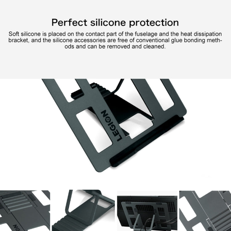 Lenovo Z2 Legion Gears Aluminum Alloy Notebook Laptop Desktop Heat Radiation Holder Cooling Bracket (Grey) - Computer & Networking by Lenovo | Online Shopping UK | buy2fix