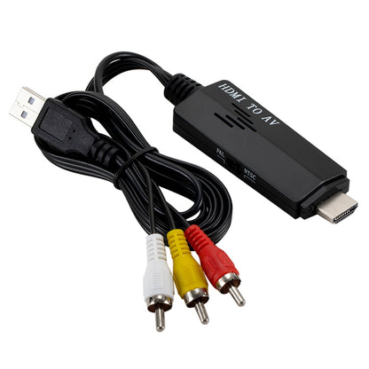 HDMI to RCA 1080P Converter Adapter Cable -  by buy2fix | Online Shopping UK | buy2fix