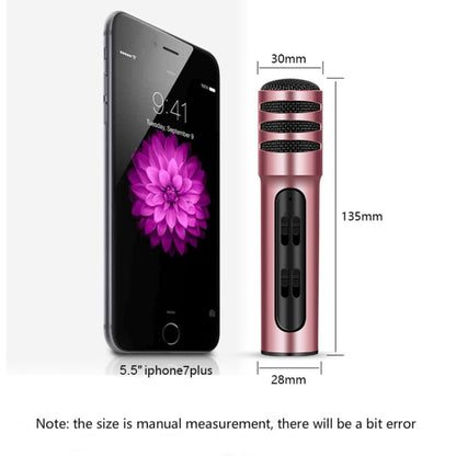 BGN-C7 Condenser Microphone Dual Mobile Phone Karaoke Live Singing Microphone Built-in Sound Card(Pink) - Consumer Electronics by buy2fix | Online Shopping UK | buy2fix