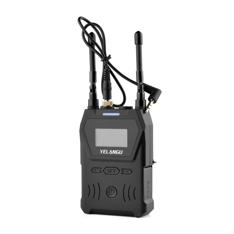 YELANGU YLG9929B MX4 Dual-Channel 100CH UHF Wireless Microphone System with 2 Transmitters and Receiver for DSLR Cameras and Video Cameras(Black) - Consumer Electronics by YELANGU | Online Shopping UK | buy2fix