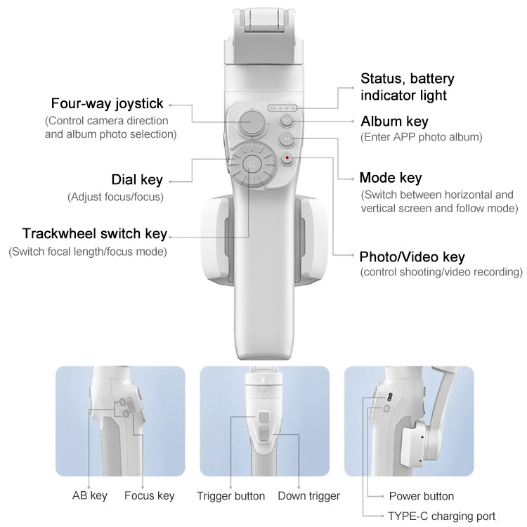 FEIYUTECH Vimble 3 SE Handheld Stabilizer Smart Three-Axis Follow-Up Anti-Shake Gimbal - Consumer Electronics by buy2fix | Online Shopping UK | buy2fix