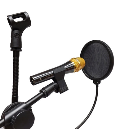 Double-layer Recording Microphone Studio Wind Screen Pop Filter Mask Shield with Clip Stabilizing Arm, For Studio Recording, Live Broadcast, Live Show, KTV, etc(Black) - Consumer Electronics by buy2fix | Online Shopping UK | buy2fix