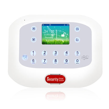 DY-GSM50A 8 in 1 Kit  315MHz / 433MHz Wireless GSM/PSTN Intelligent Anti-Burglar Alarm System, Touch Panel LCD Screen(White) - Security by buy2fix | Online Shopping UK | buy2fix