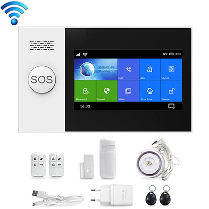 PG-107 GSM + WiFi Intelligent Alarm System with 4.3 inch TFT Display Screen - Security by buy2fix | Online Shopping UK | buy2fix