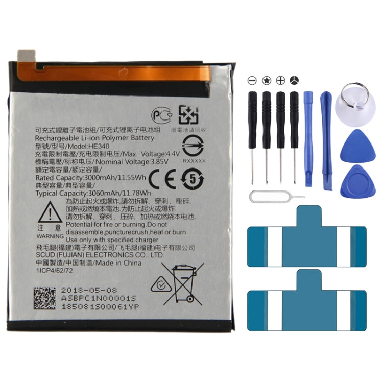 HE340 for Nokia 7 Li-ion Polymer Battery - For Nokia by buy2fix | Online Shopping UK | buy2fix