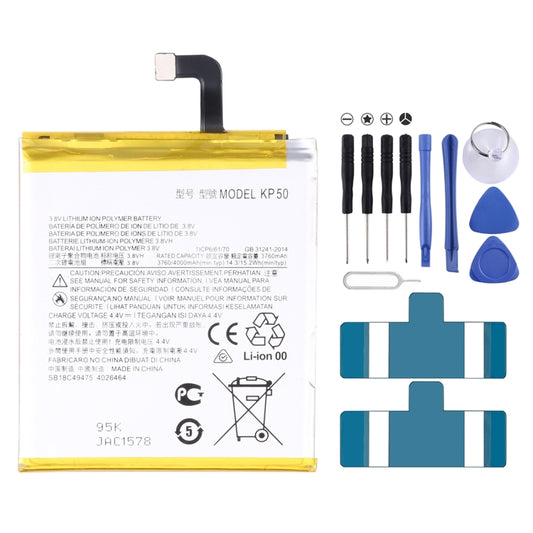 For Motorola One Zoom / One Pro 4000mAh Replacement Li-Polymer Battery KP50 - For Motorola by buy2fix | Online Shopping UK | buy2fix