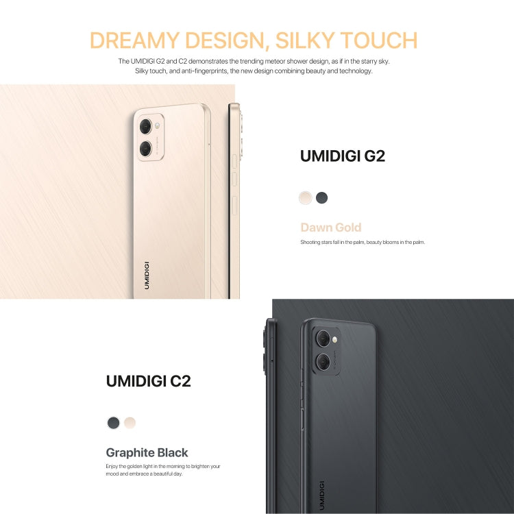 [HK Warehouse] UMIDIGI C2, 3GB+32GB, Dual Back Cameras, 5150mAh Battery, Face Identification, 6.52 inch Android 13 MTK8766 Quad Core up to 2.0GHz, Network: 4G, OTG, Dual SIM(Black) - UMIDIGI by UMIDIGI | Online Shopping UK | buy2fix