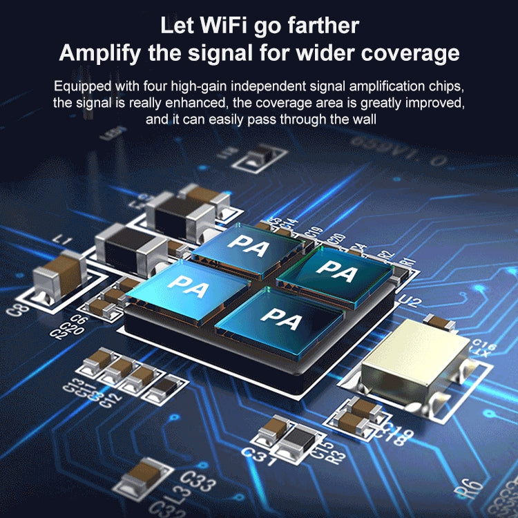 COMFAST CF-WR765AC 1200Mbps Dual Band Wireless Repeater Amplifier with External Antenna - Broadband Amplifiers by COMFAST | Online Shopping UK | buy2fix