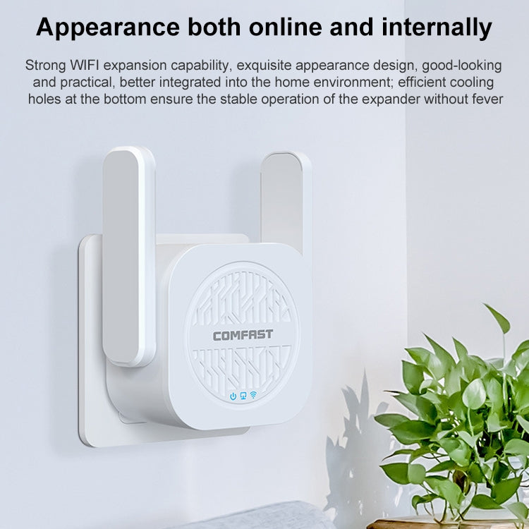 COMFAST CF-WR765AC 1200Mbps Dual Band Wireless Repeater Amplifier with External Antenna - Broadband Amplifiers by COMFAST | Online Shopping UK | buy2fix