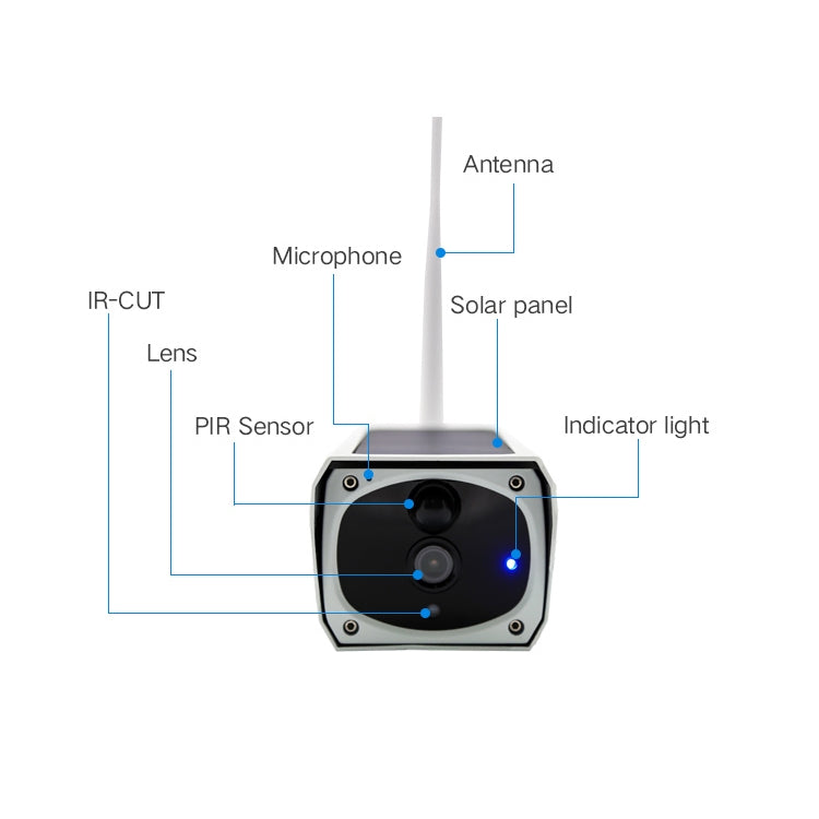 YS-Y4 1080P HD Solar Wifi Battery Camera, Support Motion Detection & Infrared Night Vision & SD Card(Max 32GB) - Security by buy2fix | Online Shopping UK | buy2fix