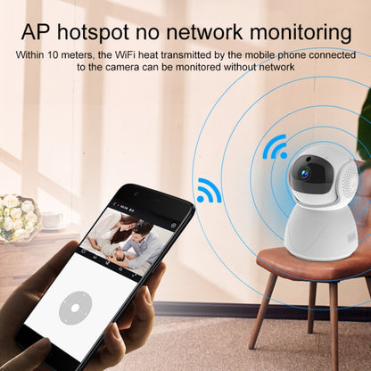 ZAS-5G01 1080P Home 5G WiFi Dual-band Panoramic Camera with 32GB TF Card, Support IR Night Vision & AP Hot Spot & Designated Alarm Area, EU Plug - Security by buy2fix | Online Shopping UK | buy2fix