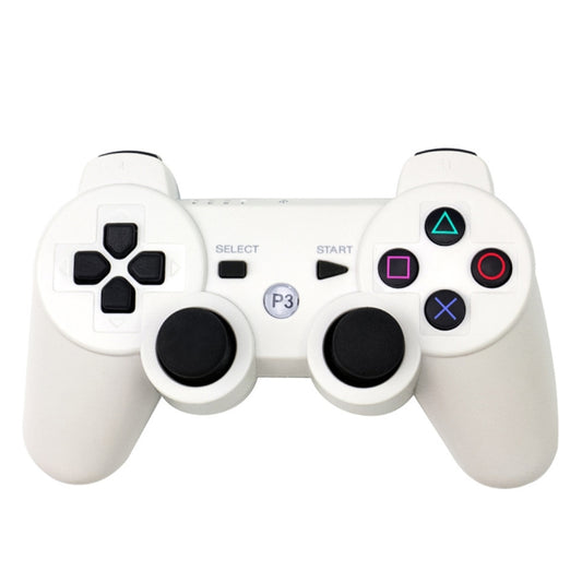 Snowflake Button Wireless Bluetooth Gamepad Game Controller for PS3(White) - Gamepads by buy2fix | Online Shopping UK | buy2fix