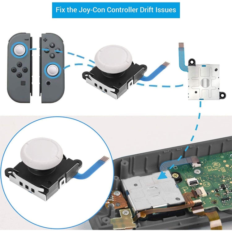 Game Console 3D Left Right Interoperability Rocker Remote Sensing Joystick for Nintendo Switch / Switch Lite(Black) - Repair & Spare Parts by buy2fix | Online Shopping UK | buy2fix