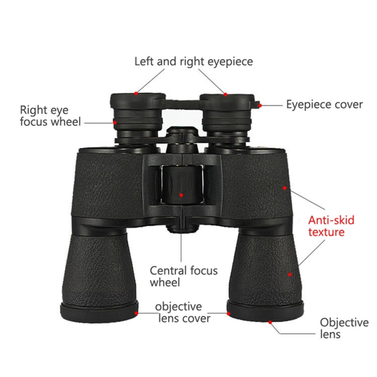 20x50 Powerful Outdoor High Definition High Times Zoom Binocular Telescope for Hunting / Camping - Binoculars by Zoom | Online Shopping UK | buy2fix