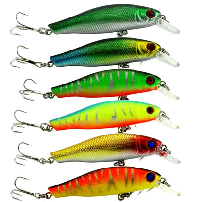 HENGJIA 6 PCS 8.5cm 8.9g Minnow Plastic Hard Baits Fishing Lures Set Fishing Tackle Baits - Fishing Lures by HENGJIA | Online Shopping UK | buy2fix