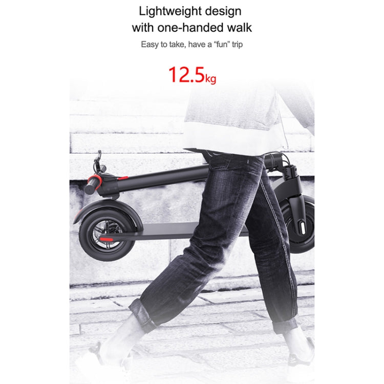 [EU Warehouse] X7 Outdoor Waterproof Foldable Off-road Scooter with 8.5 inch Vacuum Tires & LCD Display& LED Lights & 6.4AH Lithium Battery, Load-bearing: 20-100kg (Black) - Electric Scooters by buy2fix | Online Shopping UK | buy2fix