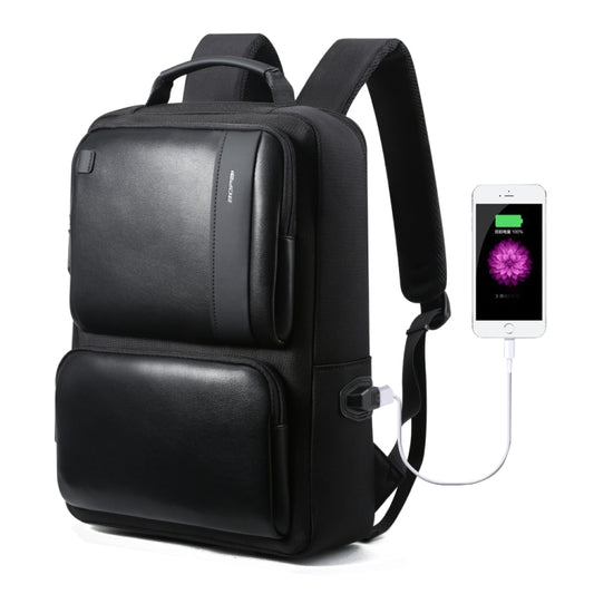 Bopai 851-007311 Business Anti-theft Waterproof Large Capacity Double Shoulder Bag,with USB Charging Port, Size: 31.5x16x44cm(Black) -  by Bopai | Online Shopping UK | buy2fix