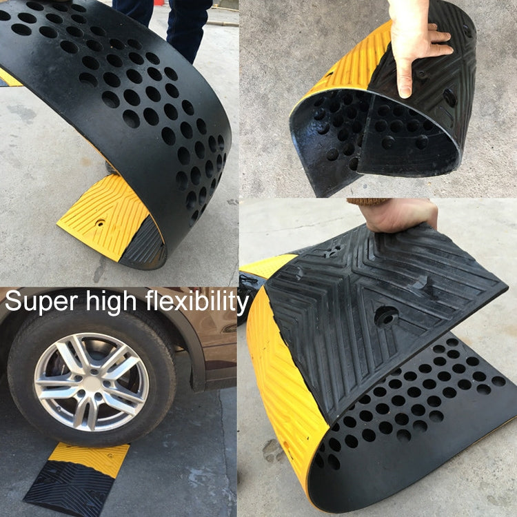 Trapezoid Herringbone Rubber Speed Bump, Size: 100x35x5cm - Speed Bumps by buy2fix | Online Shopping UK | buy2fix