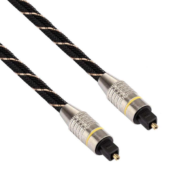 15m OD6.0mm Gold Plated Metal Head Woven Net Line Toslink Male to Male Digital Optical Audio Cable - Audio Optical Cables by buy2fix | Online Shopping UK | buy2fix