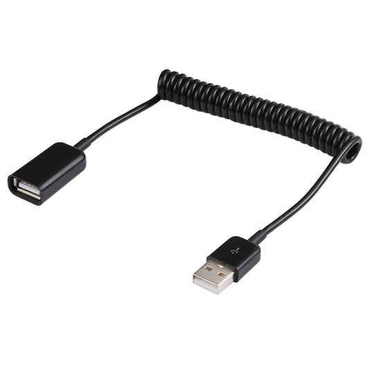 1m USB-A Male to USB-A Female Spring Coiled Cable -  by buy2fix | Online Shopping UK | buy2fix