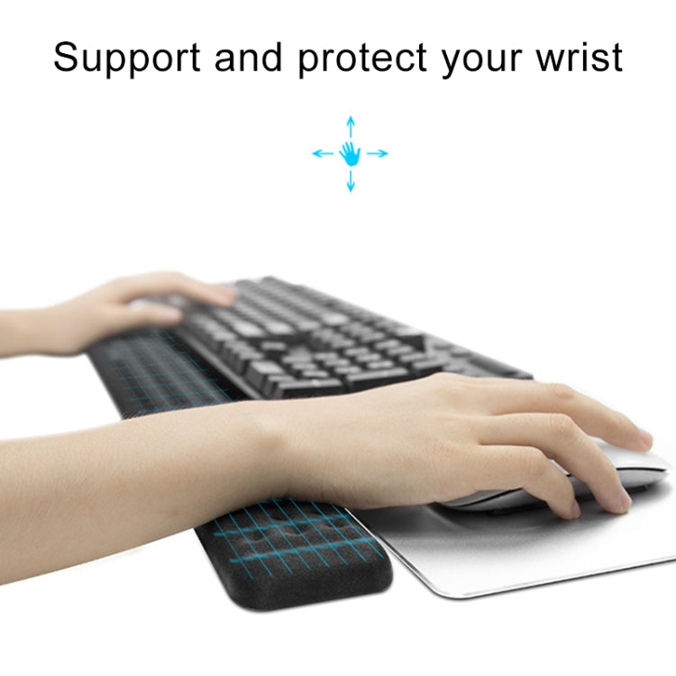 Mechanical Keyboard Wrist Rest Memory Foam Mouse Pad, Size : M (Black) - Mouse Pads by buy2fix | Online Shopping UK | buy2fix