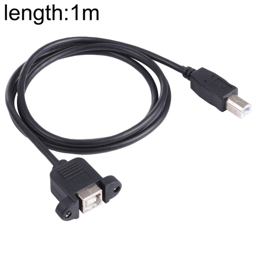 USB BM to BF Printer Extension Cable with Screw Hole, Length: 1m - USB Cable by buy2fix | Online Shopping UK | buy2fix