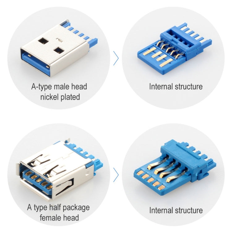 USB 3.0 Male to Female Extension Cable with Screw Nut, Cable Length: 5m - USB 3.0 by buy2fix | Online Shopping UK | buy2fix