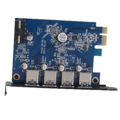 ORICO PVU3-4P 4 Ports USB3.0 PCI Express Card for Desktop(Black) - Add-on Cards by ORICO | Online Shopping UK | buy2fix