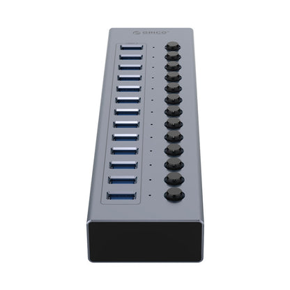 ORICO BT2U3-13AB-GY-BP Multi-Ports Individual Switches HUB, UK Plug - USB 3.0 HUB by ORICO | Online Shopping UK | buy2fix