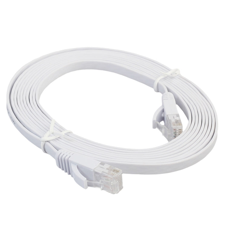 2m CAT6 Ultra-thin Flat Ethernet Network LAN Cable, Patch Lead RJ45 (White) -  by buy2fix | Online Shopping UK | buy2fix