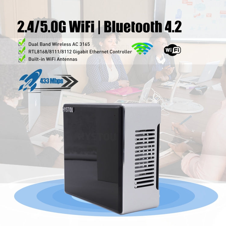 HYSTOU M5 Windows 7/8/10 / WES7/10/Linux System Mini PC, Intel Core i5-1035G4 Quad Core 8 Threads up to 3.7GHz, 16GB RAM+512GB SSD, UK Plug - Windows Mini PCs by HYSTOU | Online Shopping UK | buy2fix