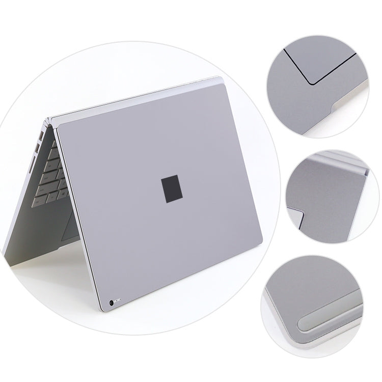 4 in 1 Notebook Shell Protective Film Sticker Set for Microsoft Surface Book 2 15 inch(Grey) - Computer & Networking by buy2fix | Online Shopping UK | buy2fix