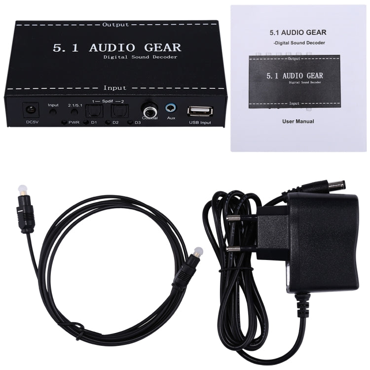 NK-A6L 5.1 Audio Gear Digital Sound Decoder - Audio Signal Switcher by buy2fix | Online Shopping UK | buy2fix