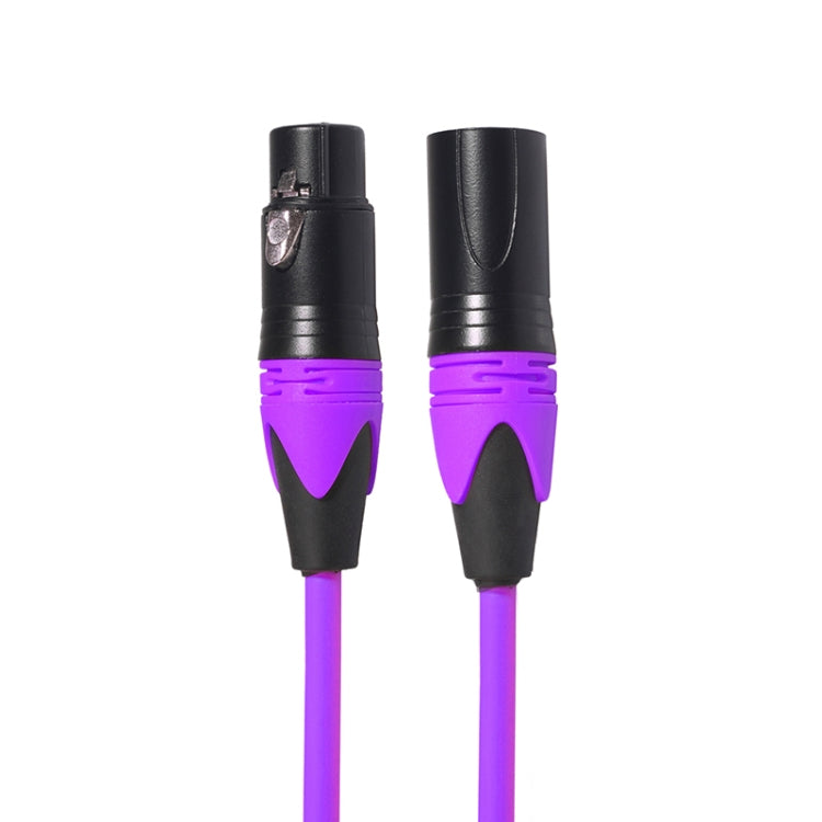 XRL Male to Female Microphone Mixer Audio Cable, Length: 1.8m (Purple) - Consumer Electronics by buy2fix | Online Shopping UK | buy2fix