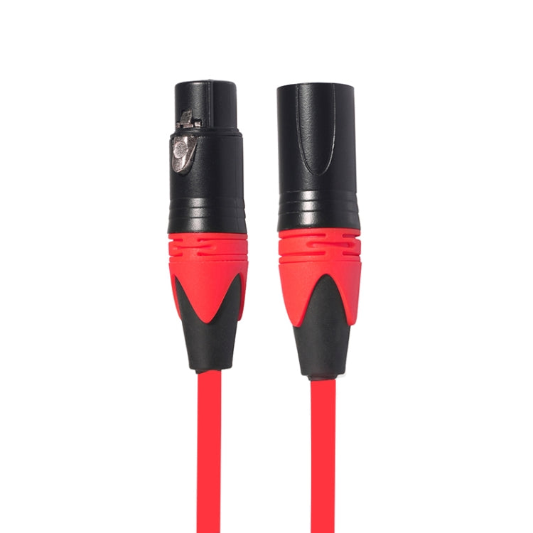 XRL Male to Female Microphone Mixer Audio Cable, Length: 1.8m (Red) - Consumer Electronics by buy2fix | Online Shopping UK | buy2fix